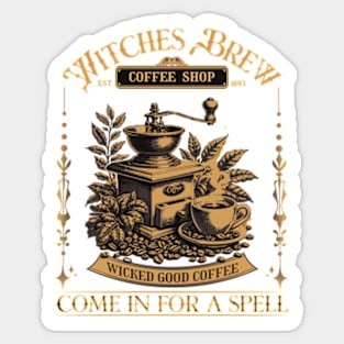 Witches Brew Coffee House Sticker